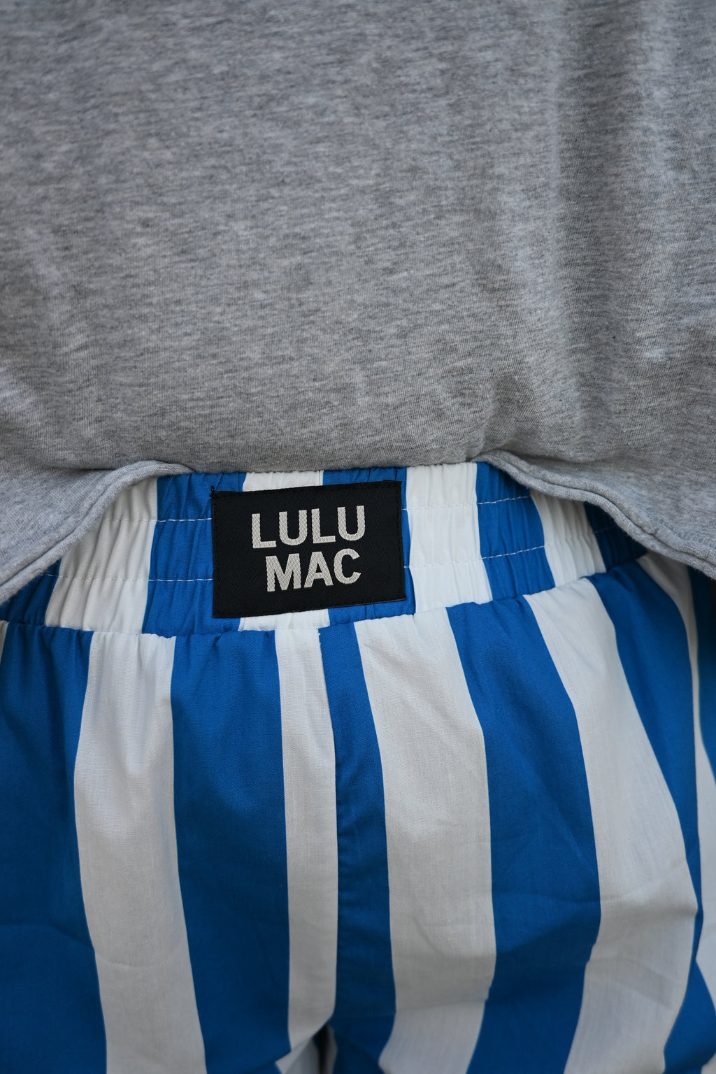 The Lulu Mac Royal Blue Striped Shorts