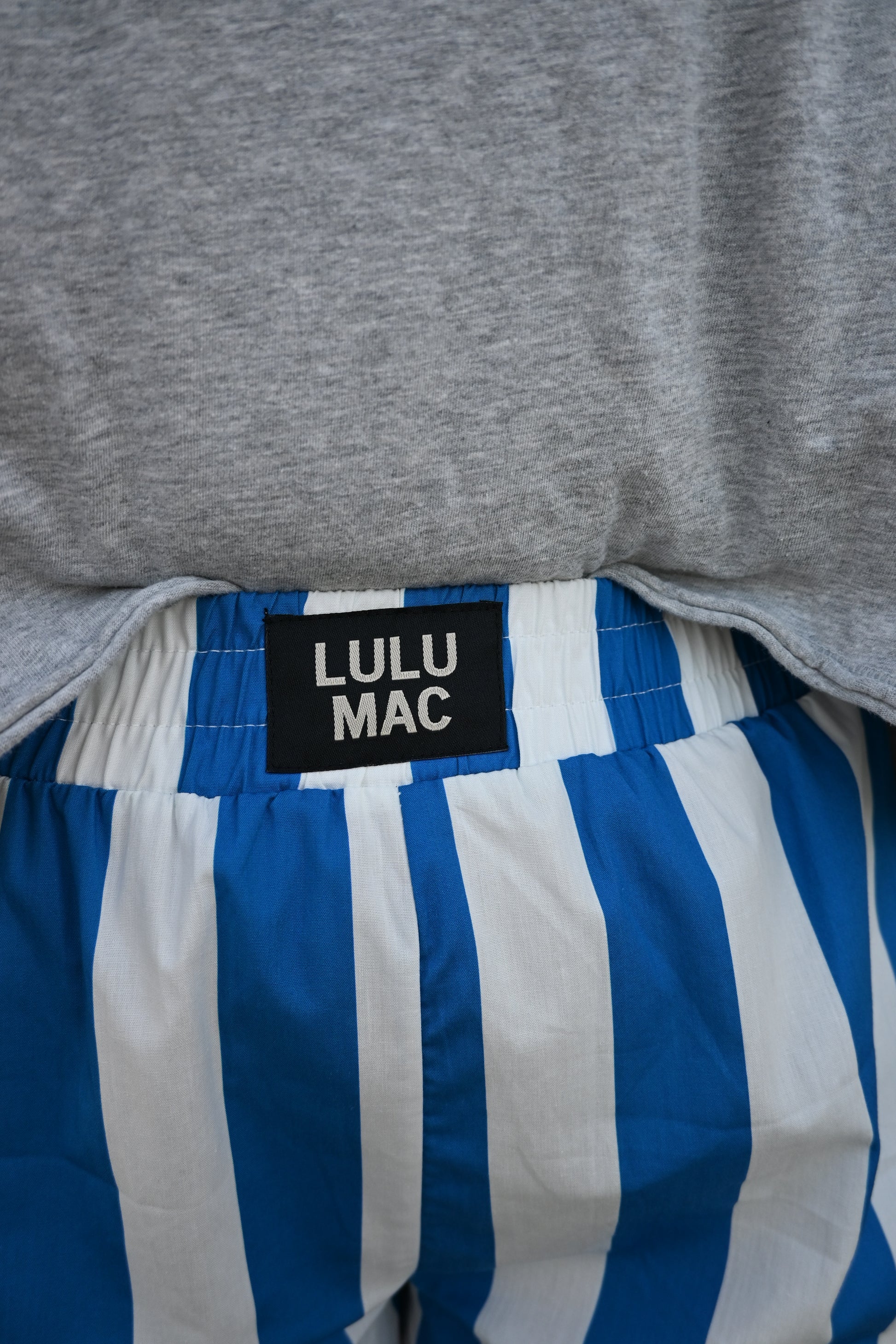 The Lulu Mac Royal Blue Striped Shorts