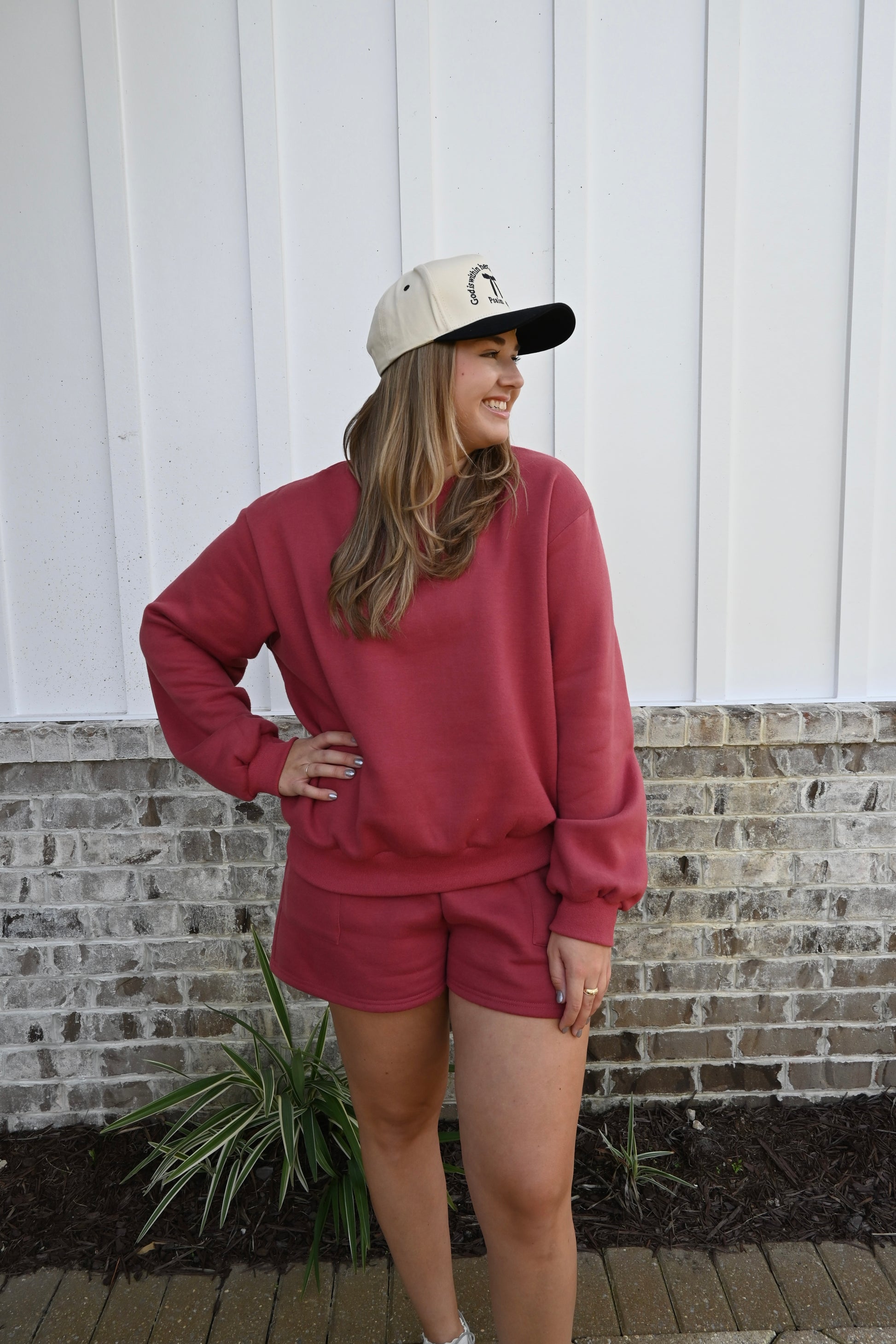 The Cozy Crimson Matching Set