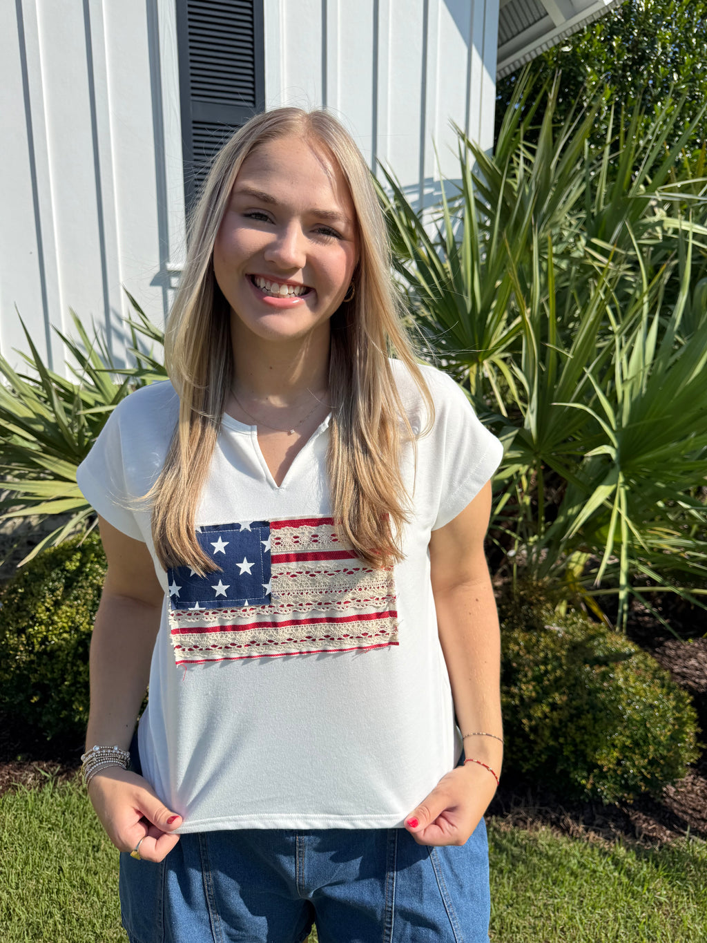 The Star Spangled Lace Tee