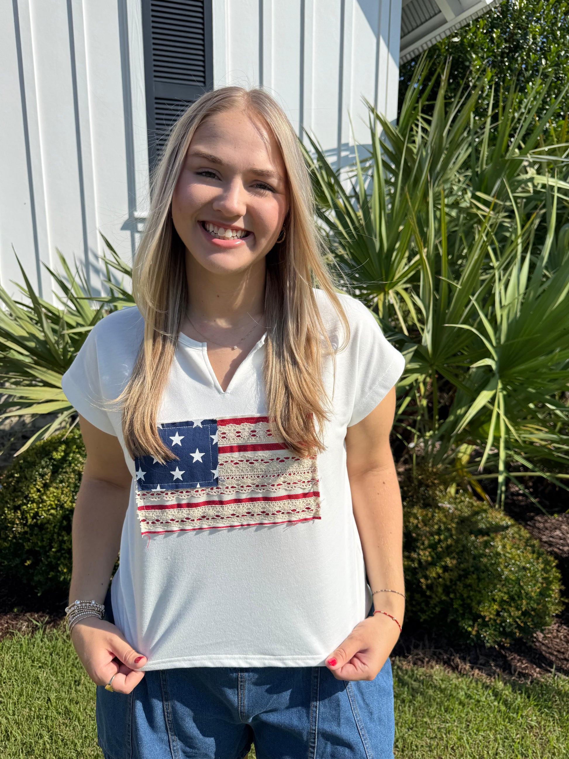The Star Spangled Lace Tee