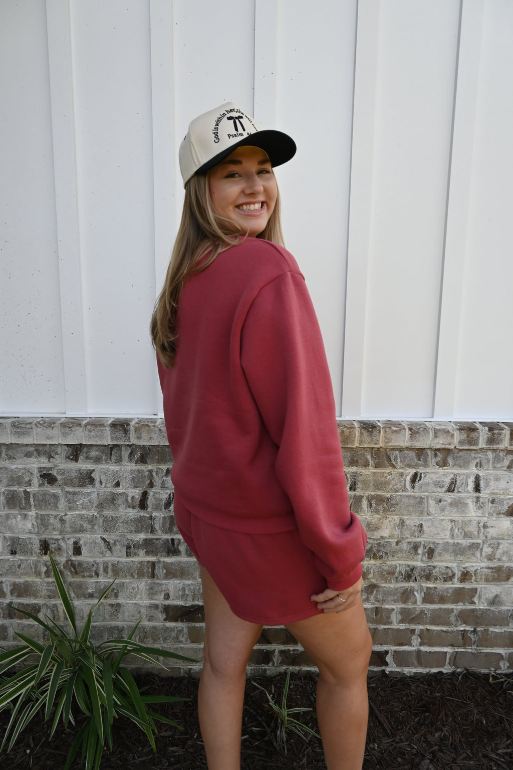 The Cozy Crimson Matching Set