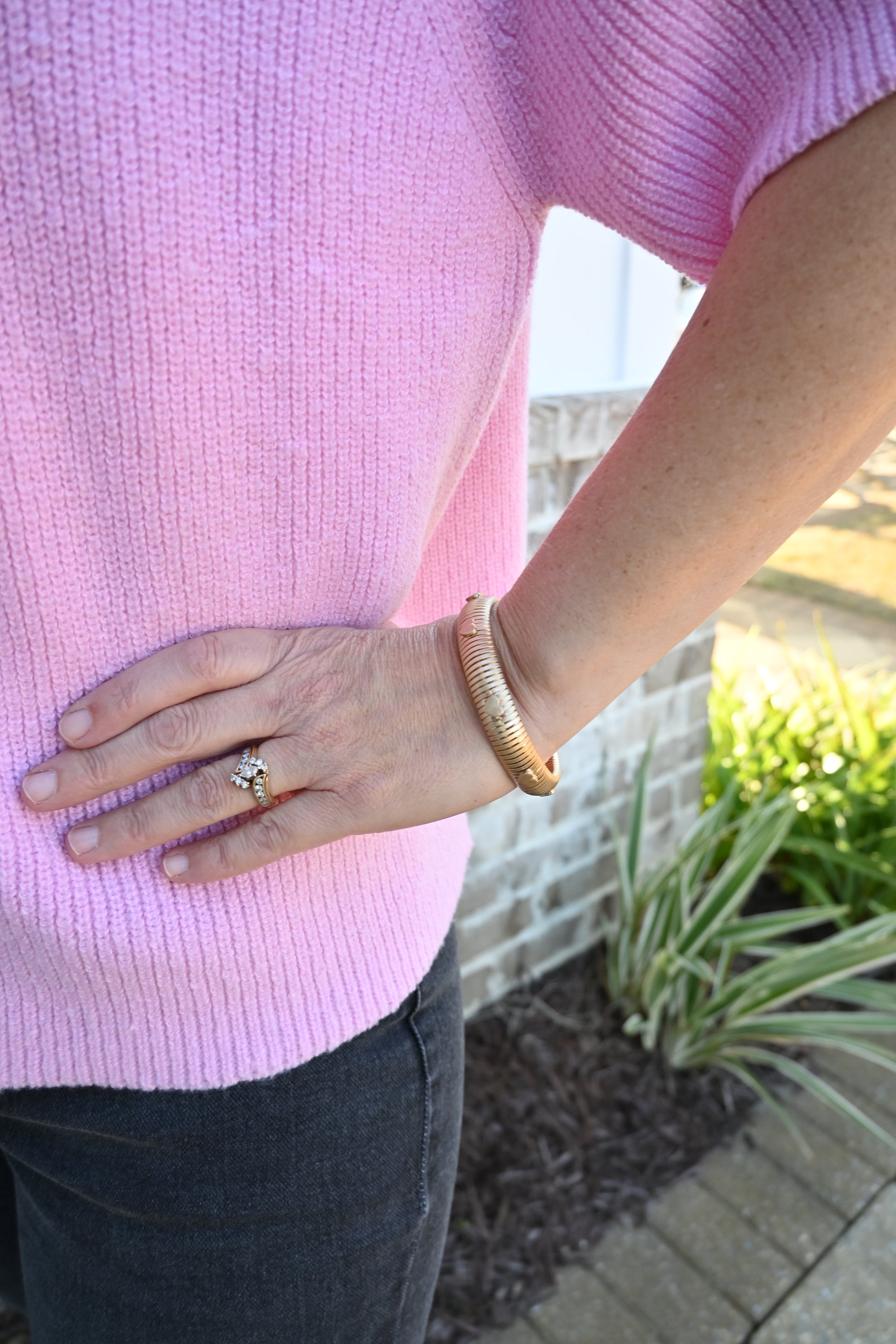 The Simple Hearts Bangle