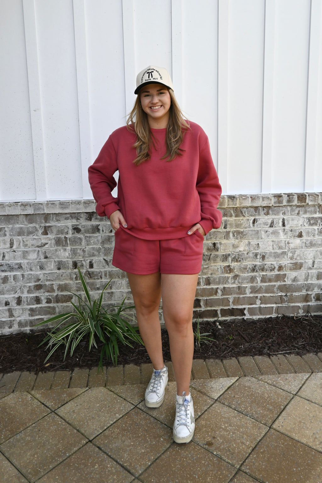 The Cozy Crimson Matching Set