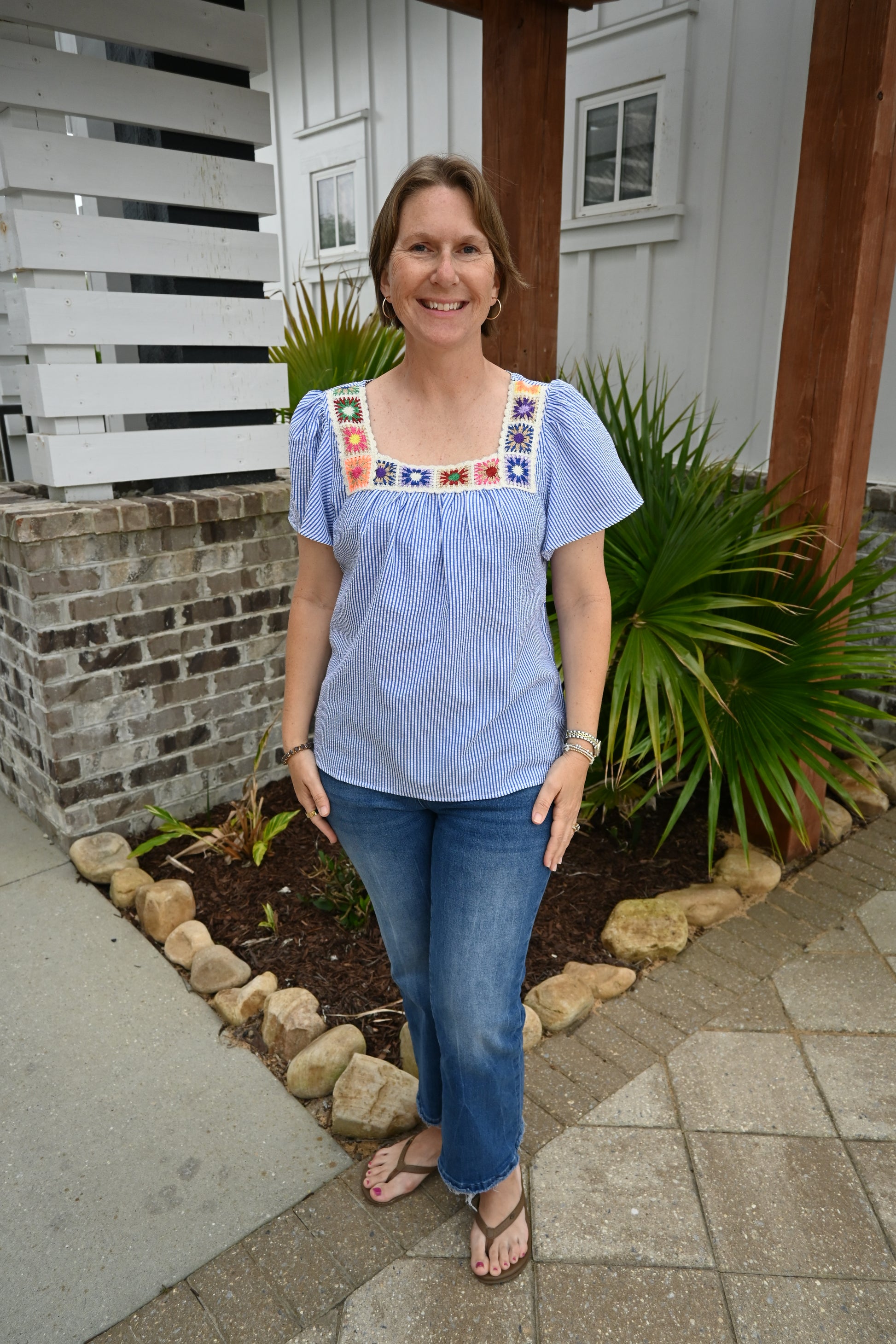 The Seaside Stitch Top