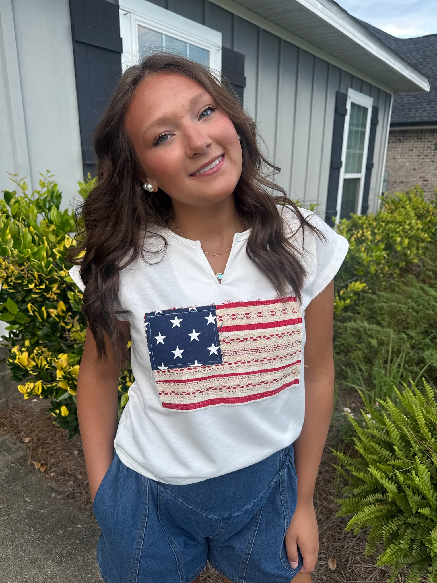 The Star Spangled Lace Tee