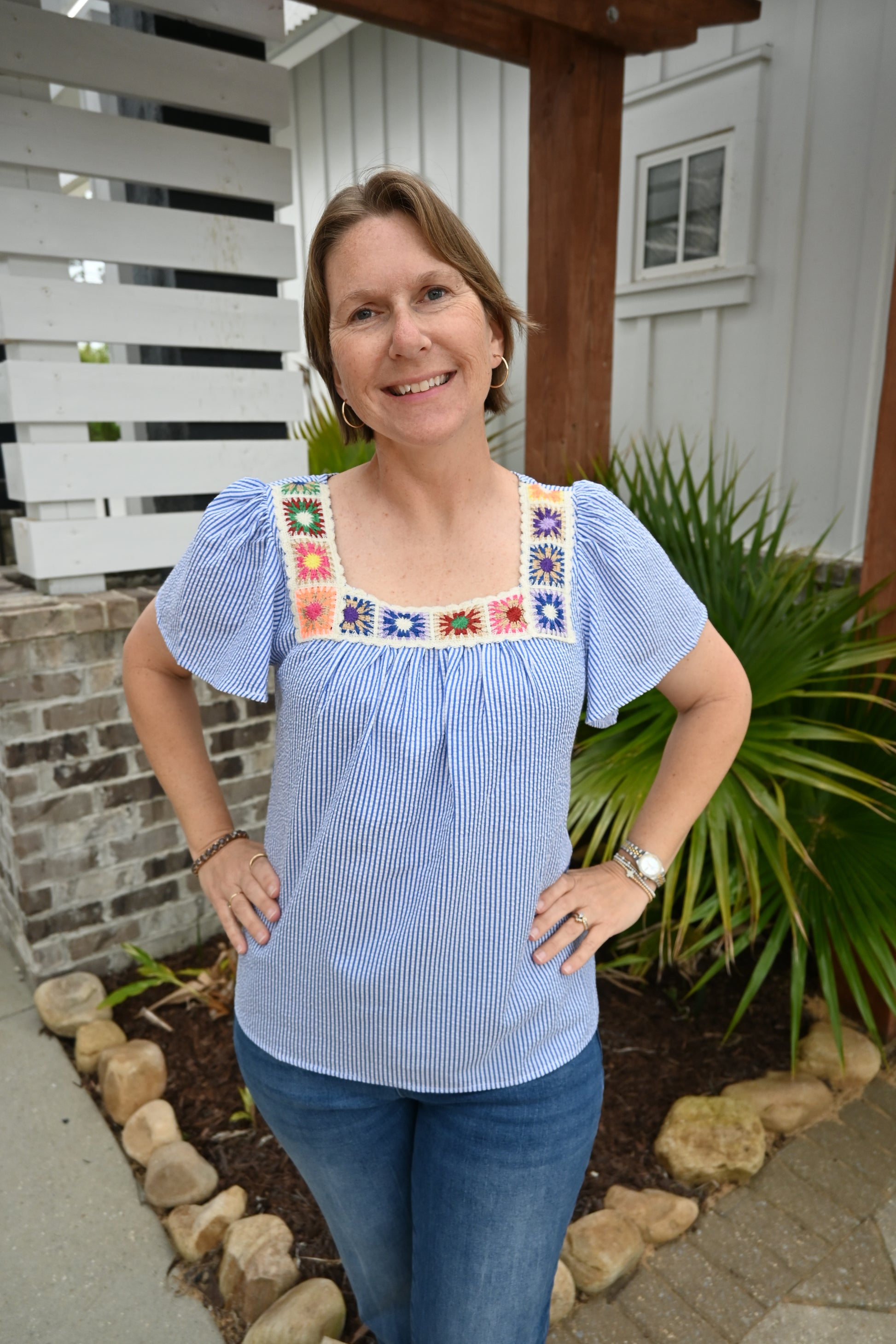 The Seaside Stitch Top