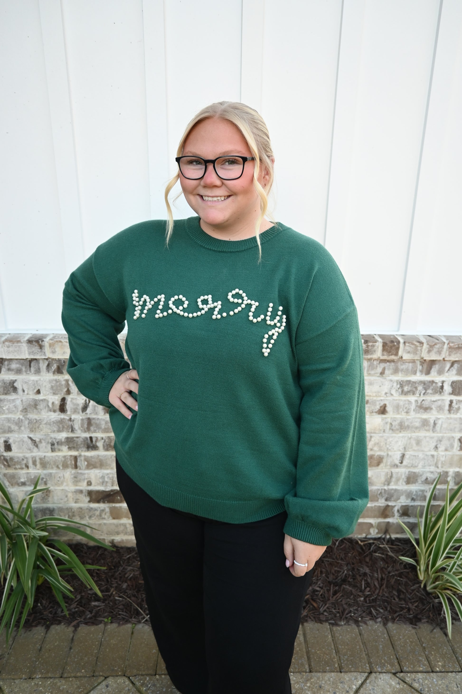 The Merry in Pearls Sweater