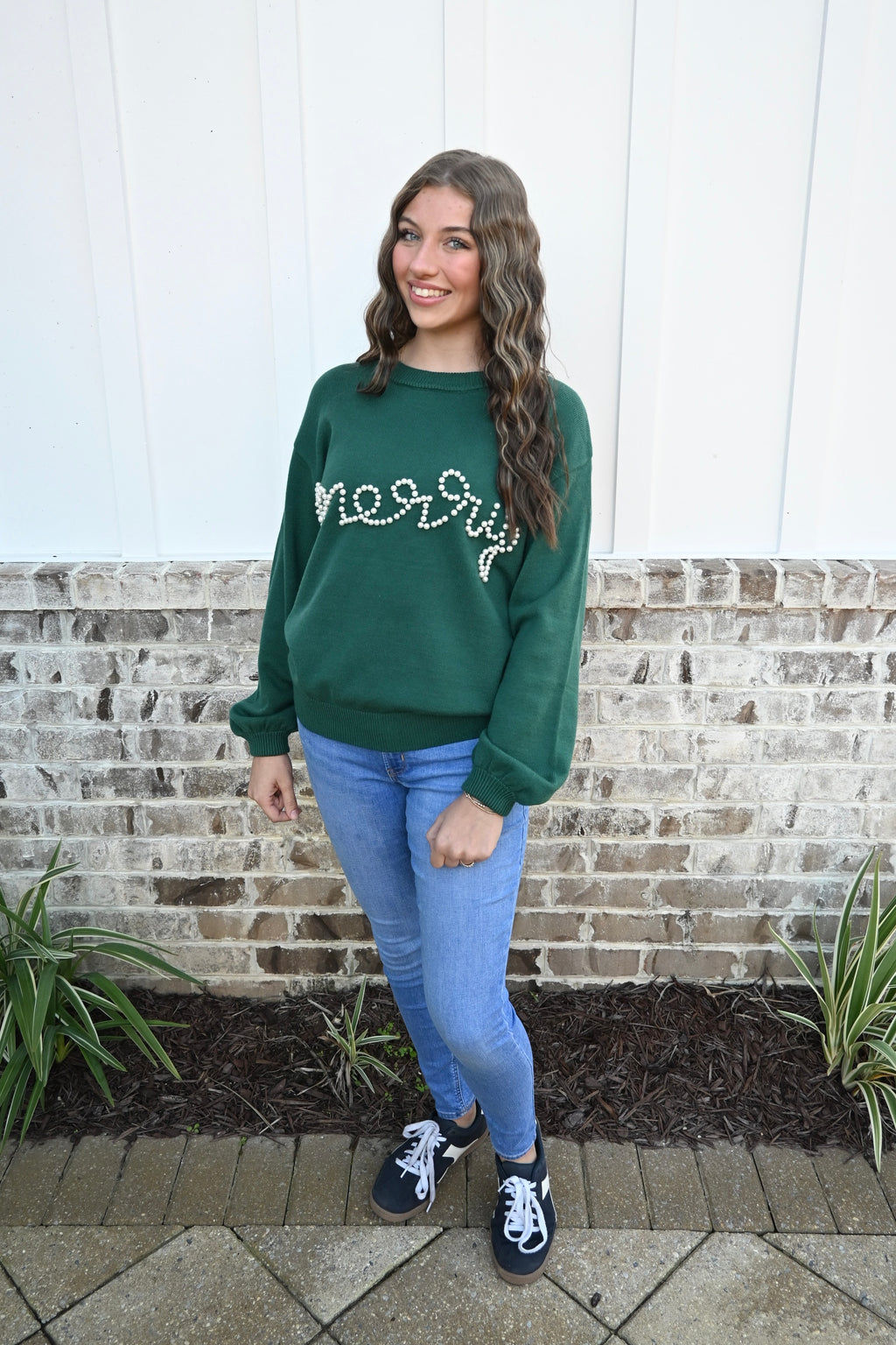 The Merry in Pearls Sweater